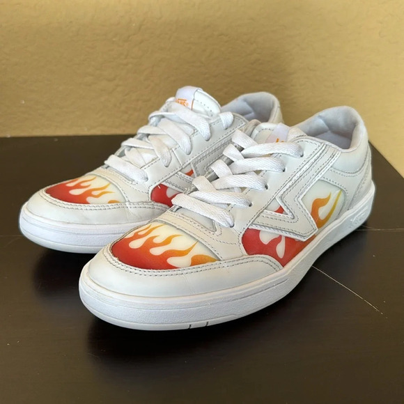 VANS Lowland Cc True White Flame Sneakers Skate Shoes MenSize 5.5 / Women size 7 - Picture 2 of 8